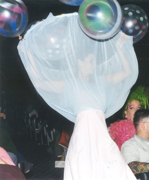 robin barcus balloon dress