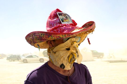 burning man photo of mike smith, 2003