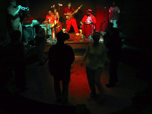 Band shot and dance floor