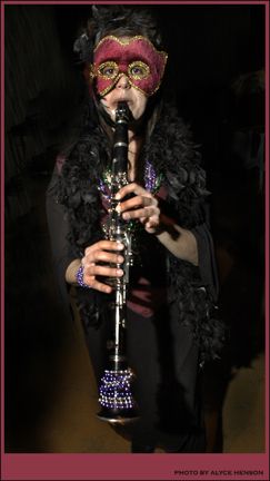 roxi imam on clarinet, mardis gras