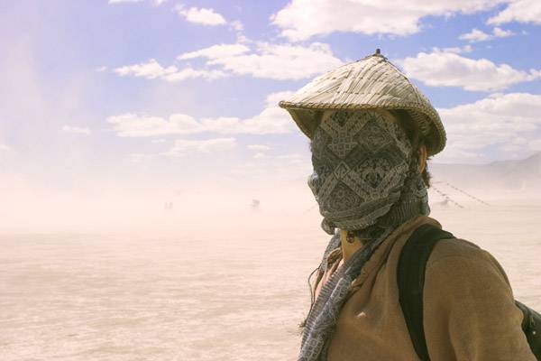 Deron Cavaletti on the playa