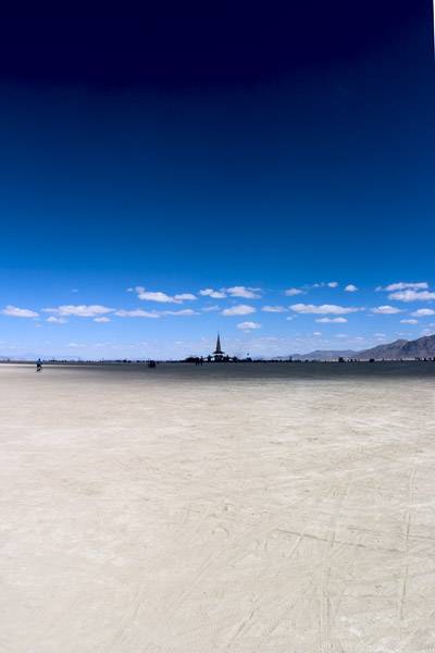 temple at distance