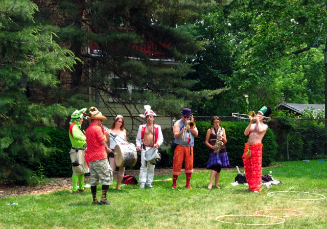 marching band burning man party hooping