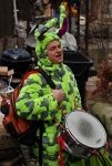 crazy rabbit drummer bunny costume