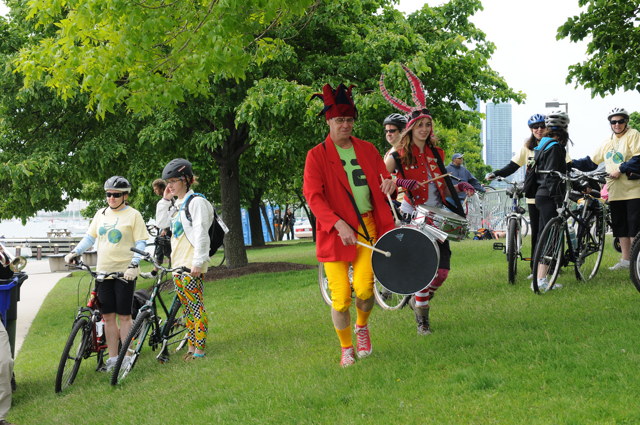 ee marching band bicycle gig