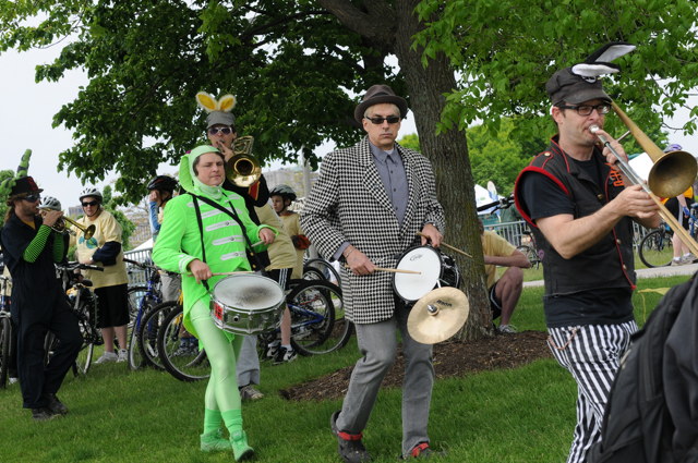 ee marching band bicycle gig