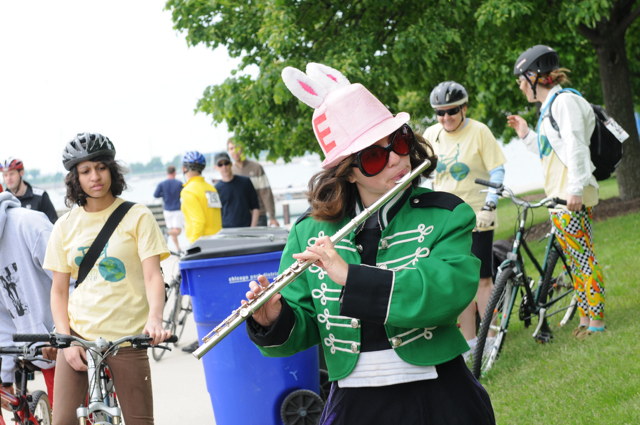 ee marching band bicycle gig