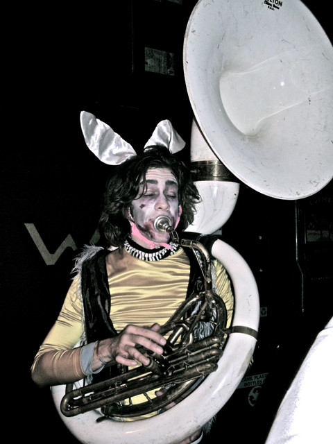 halloween zombie bunny party, chicago 2010, Wicker Park Chicago Subt