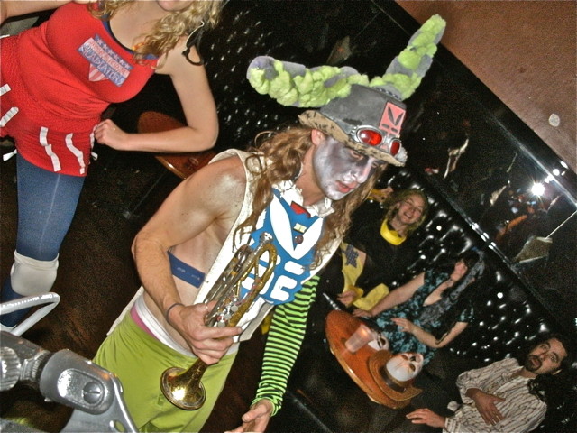 halloween zombie bunny party, chicago 2010, Wicker Park Chicago Subt