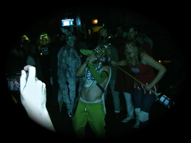halloween zombie bunny party, chicago 2010, Wicker Park Chicago Subt
