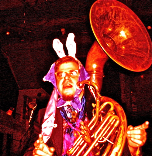 1940's party, swing house, brooklyn, live band ee and hungry march band, 2010
