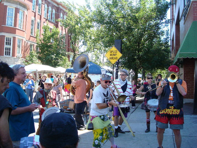 renegage craft fair chicago, marching band EE, 2010