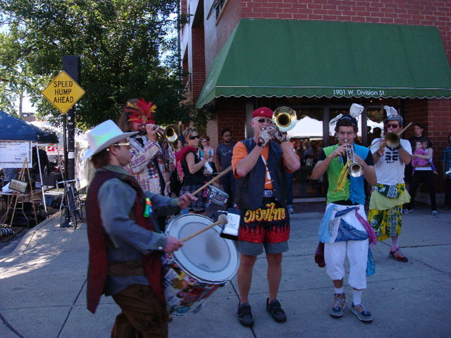 renegage craft fair chicago, marching band EE, 2010