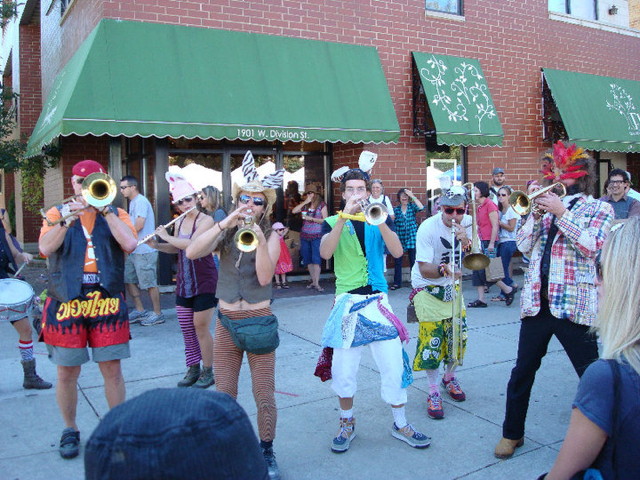 renegage craft fair chicago, marching band EE, 2010