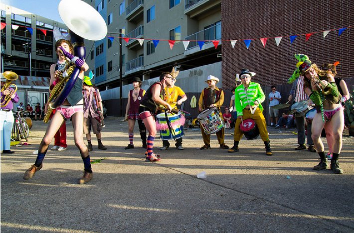 honk fest texas marching bands