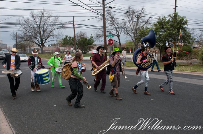 honk fest texas marching bands