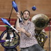 millenium park pritzker pavillion
                        performance juggler band