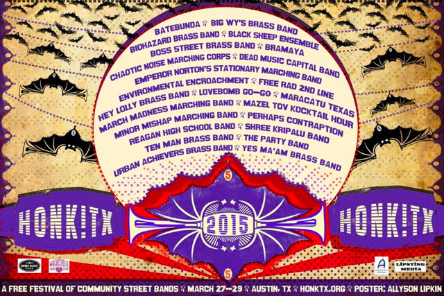 honk texas 2015 band line-up